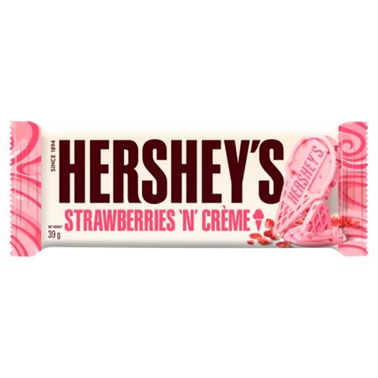 Picture of HERSHEYS STRAWBERRY CREME BAR 39G